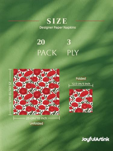 Burgundy Camellia Napkins 3 (80 Count)