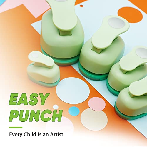 Circle Punch Craft Hole Punch for Paper Crafting 5 Different Size (5 Count)
