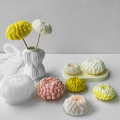 Flower Candle Molds (3 Count)