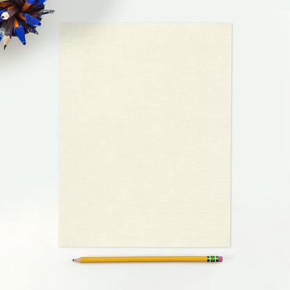 LUXPaper 8.5" x 11" Paper | Letter Size | Natural Linen | 80lb. Text | 250 Qty