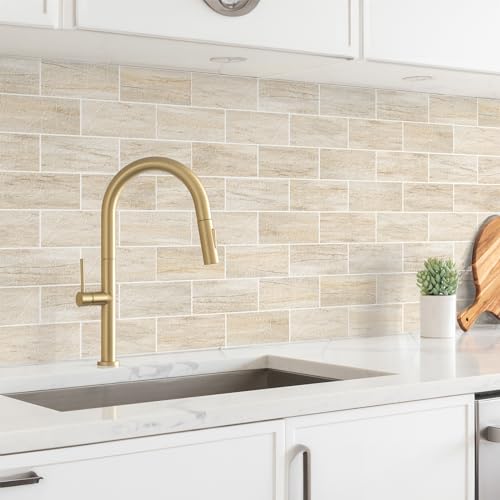 100 Pieces Peel and Stick Backsplash for Kitchen (12.5 Sq Ft)