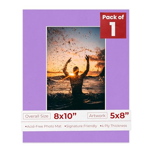 8x10 Mat Bevel Cut for 5x8 Photos