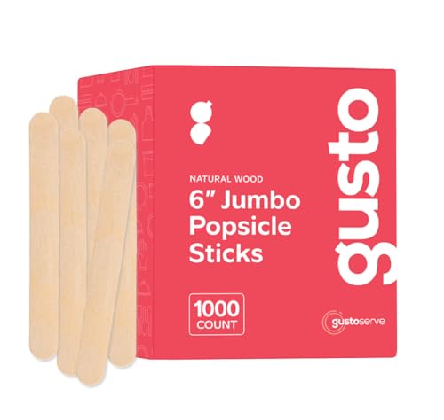 1000 Count] Jumbo 6 Inch Wooden Multi