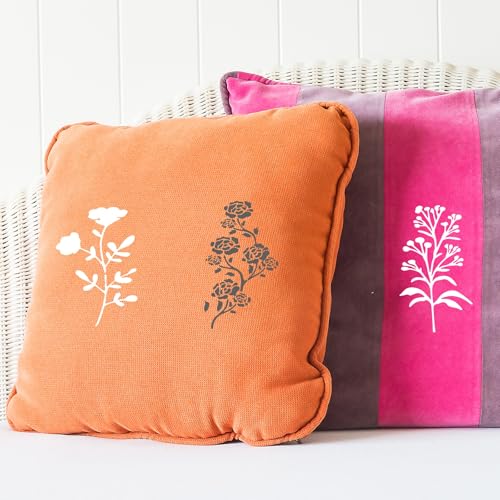 Flower Stencils for Painting Reusable 42PCS Wall Stencil for Crafts Leaf Stencils Templates for DIY Home Decor Art Projects (42 Count)