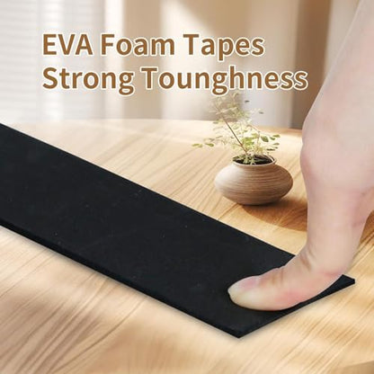 Single Sided Foam Weather Stripping Tape Black (32.8 Foot)