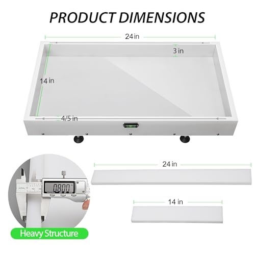 Large Reusable Epoxy Resin Mold 24×14×3 Adjustable Clamping System