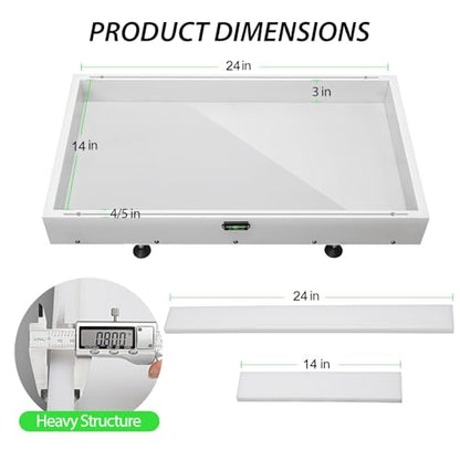 Large Reusable Epoxy Resin Mold 24×14×3 Adjustable Clamping System