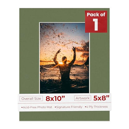 8x10 Mat Bevel Cut for 5x8 Photos