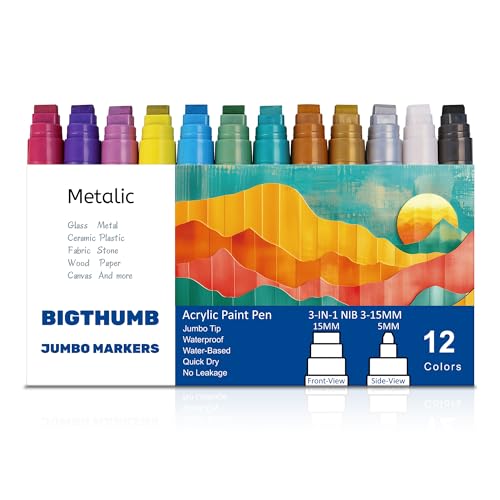 Jumbo Graffiti Poster Markers Set (12 Count)