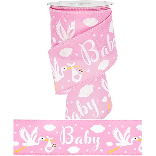 Pink Baby Ribbon for Baby Shower (30 Foot)