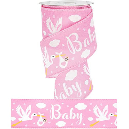 Pink Baby Ribbon for Baby Shower (30 Foot)