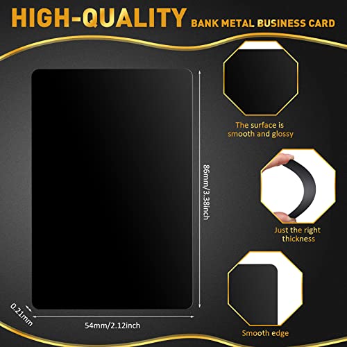 550 Pcs Metal Business Cards Engraving Aluminum Plates for Crafting Multipurpose Metal Sheets for Crafting 0.01 Inch Thick Blank Business Cards for CNC Engraver Laser DIY (550 Count)