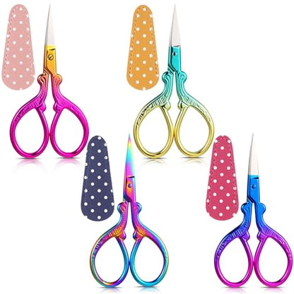 4 Pcs Small Embroidery Scissors (4 Count)