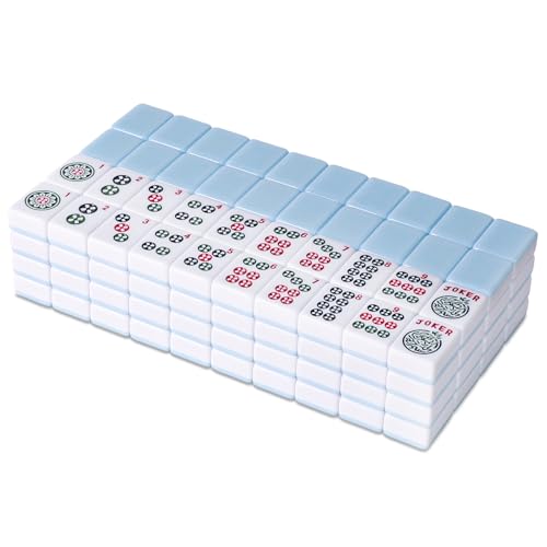American Mahjong Tile Set with 166 Blue Back Tiles