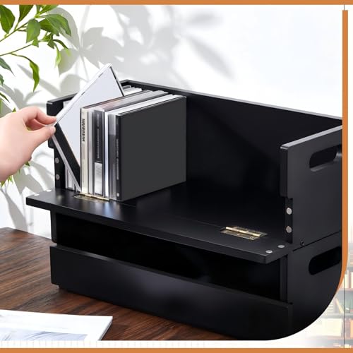 1 Set Wooden CD Storage Box