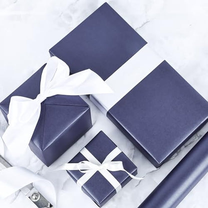 Dark Blue Matte Wrapping Paper (46.46 Sq Ft)