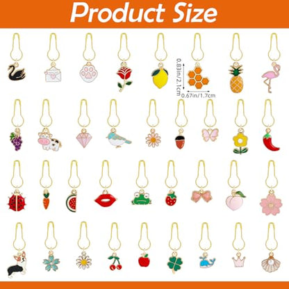 35Pcs Cute Mixed Stitch Markers (35 Count)