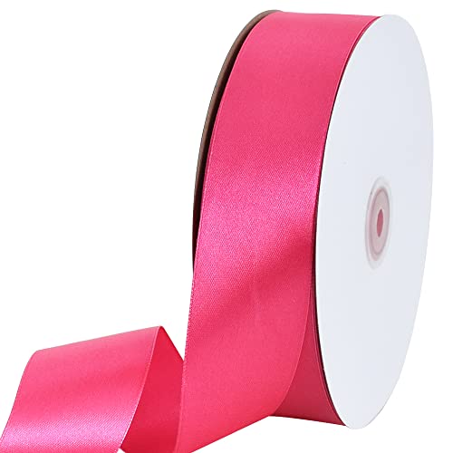 100 Yard Hot Pink Satin Ribbon 1 (300 Foot)