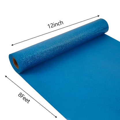 Glitter Blue HTV Heat Transfer Vinyl Rolls