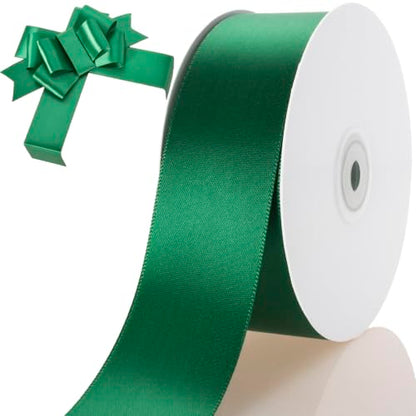 1-1/2 Inch Dark Green Ribbon 50Yards – Perfect for Gift Wrapping