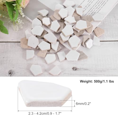 500g 1.1LB Irregular Ceramics Mosaic Tiles