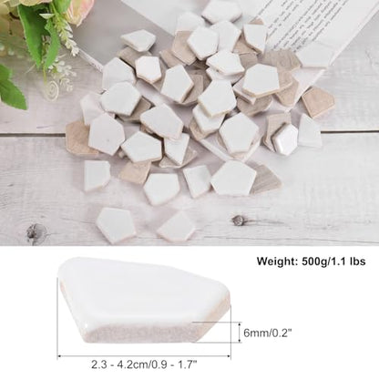 500g 1.1LB Irregular Ceramics Mosaic Tiles