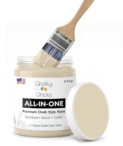 Cuppa Latte 4 Fl Oz Chalk Paint for Furniture All in One