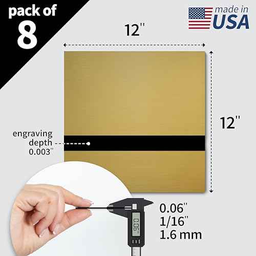 Metallic Looking Acrylic Sheet (8 Count)