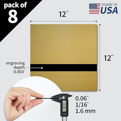 Metallic Looking Acrylic Sheet (8 Count)