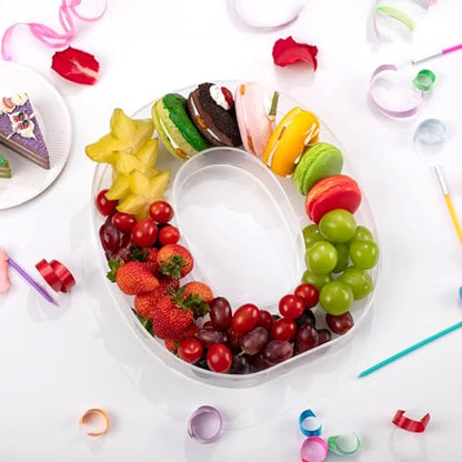 11" Clear Acrylic Letter & Number Charcuterie Tray
