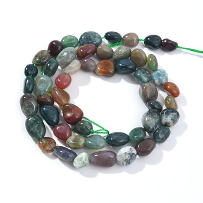 Indian Agate Pebble Nugget Oval Free Tumbled Stone 6