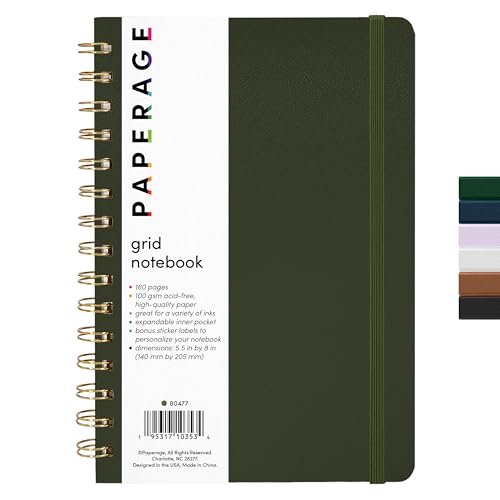 Graph Paper Spiral Notebook & Journal