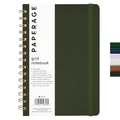 Graph Paper Spiral Notebook & Journal