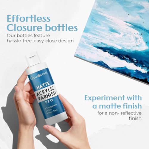 Matte Acrylic Varnish 3.38 fl oz 100 ml (3.38 Fl Oz)