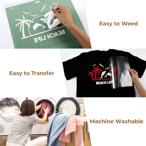 White HTV Heat Transfer Vinyl (18 Count)