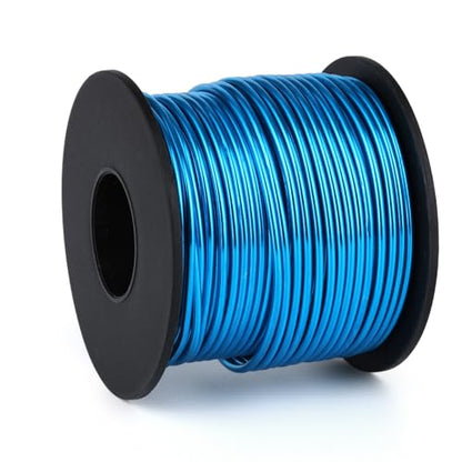 95FT 14 Gauge Bendable Blue Aluminum Craft Wire for Jewelry Making Craft (95 Foot)