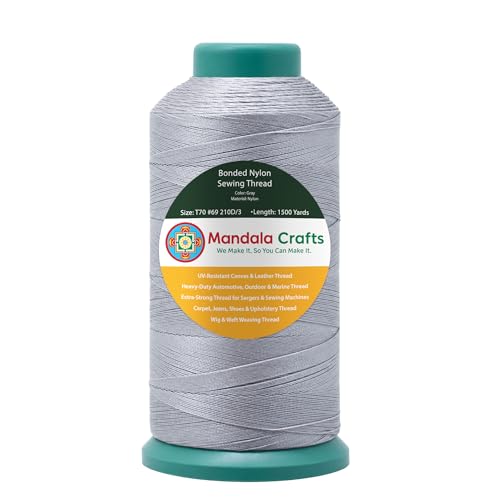 Size 69 210D T70 Gray Bonded Nylon Thread (4500 Foot)