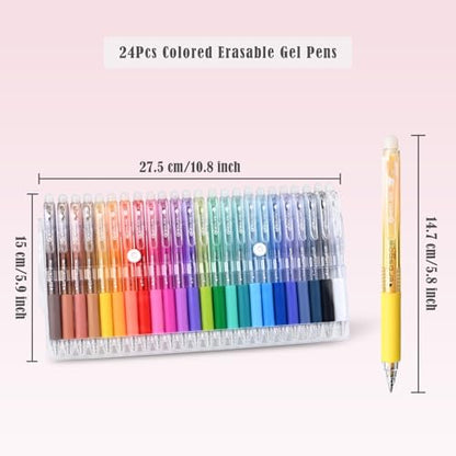 Colored Erasable Pens (24 Count)