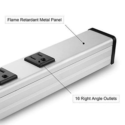 Long Heavy Duty Metal Power Strip