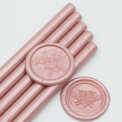 52pcs Rose Gold Wax Sealing Sticks for Wax Seal Stamp
