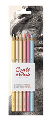 Pastel Pencils with 6 Count Portrait Colors