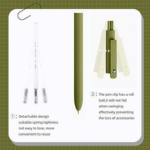 Gel Pens 10 Pcs 0.5mm Fine Point Smooth Writing Pens High