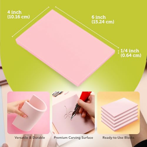 Linocut Block Printing Kit for Stamp Making (11 Count)