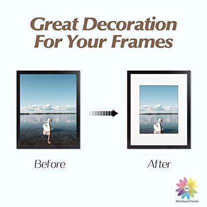 Mat Board Center 10 Pack 11x14 Photo Mats for 8x10 Picture (10 Count)