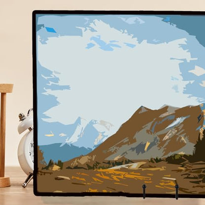 5 Pack 14 Inch Black Picture Stand Large Plate Stand for Display Table Top Easel for Picture