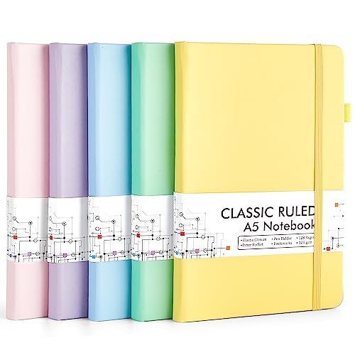 5 Pack Notebooks Journals Bulk (5 Count)