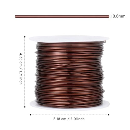 164FT 22 Gauge Jewelry Wire for Jewelry Making Copper Metal Wire for Crafts (164 Foot)
