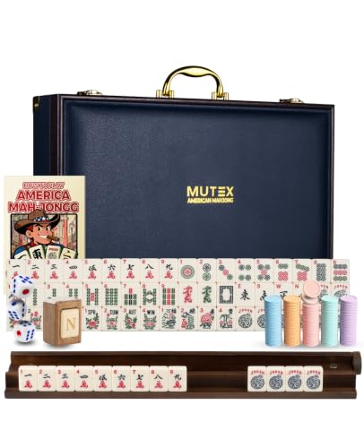 American Mahjong Set 166 Yellow Melamine Tiles