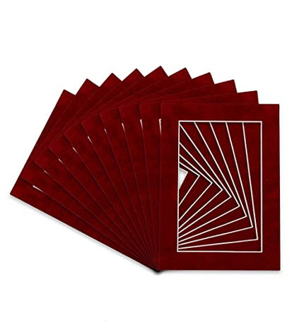 Pack of Ten Acid Free 8x10 Mats Bevel Cut for 5x8 Photos (10 Count)
