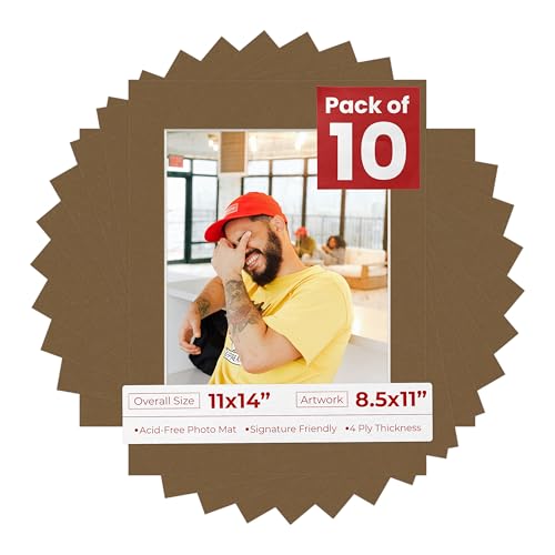 11x14 Mat for 8.5x11 Photo (10 Count)